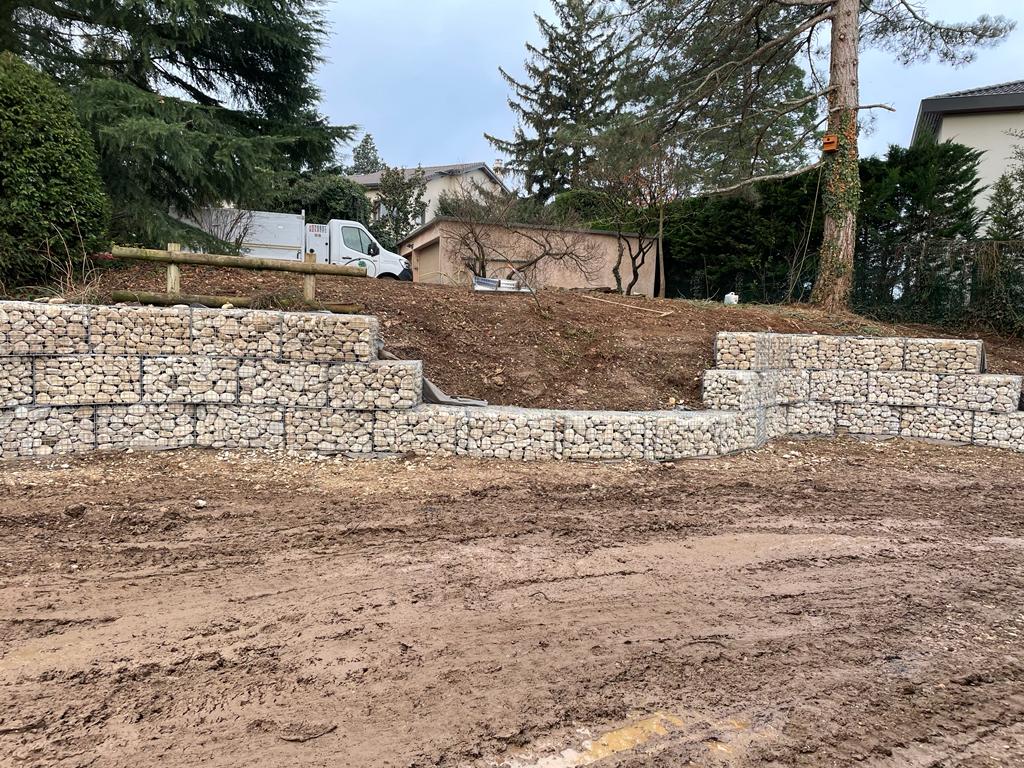 Gabions, murets et soutènement